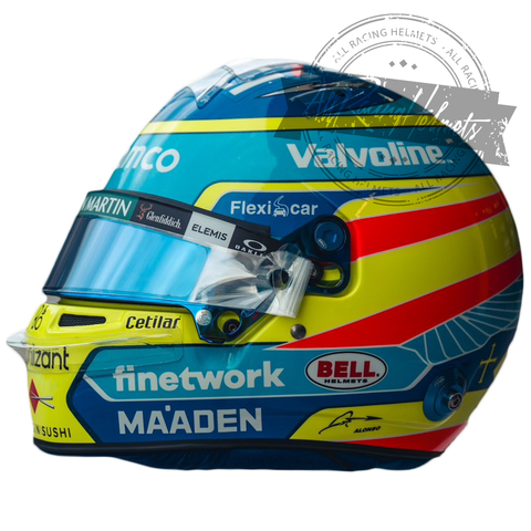 Fernando Alonso 2025 F1 Replica Helmet Scale 1:1